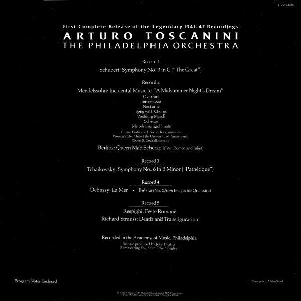 Arturo Toscanini / The Philadelphia Orchestra - 1941-42 Recordings - LP