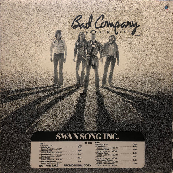 Bad Company (3) - Burnin' Sky - LP