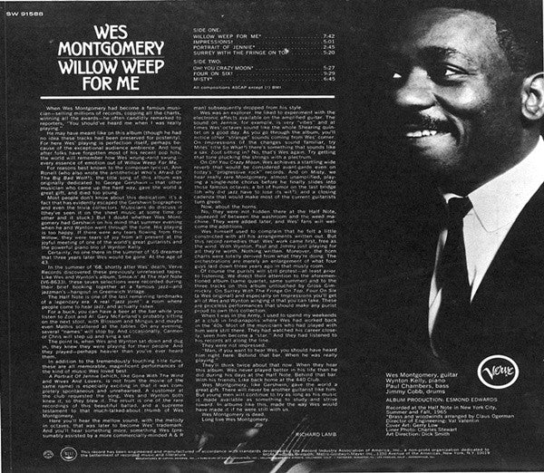 Wes Montgomery - Willow Weep For Me - LP