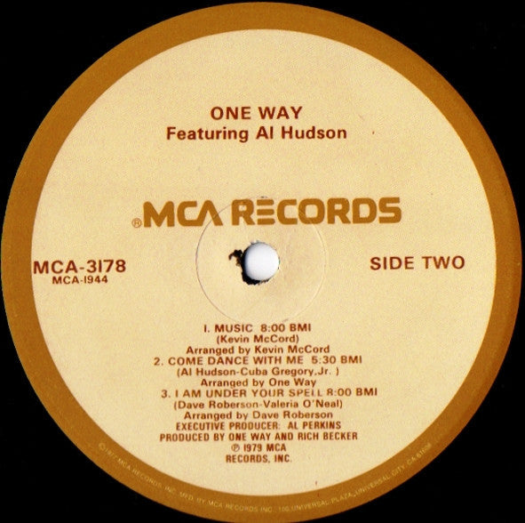 One Way Featuring Al Hudson - One Way Featuring Al Hudson - LP