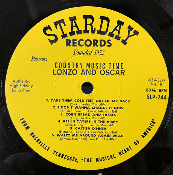 Lonzo & Oscar - Country Music Time - LP