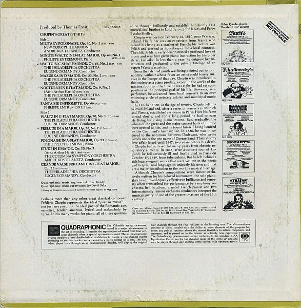 Chopin* - Chopin's Greatest Hits - LP