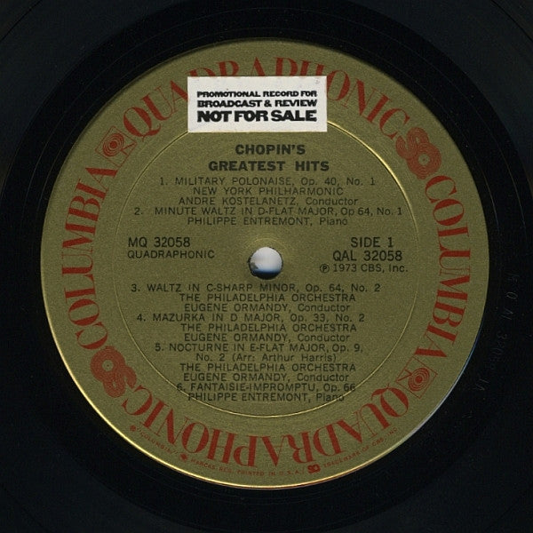 Chopin* - Chopin's Greatest Hits - LP