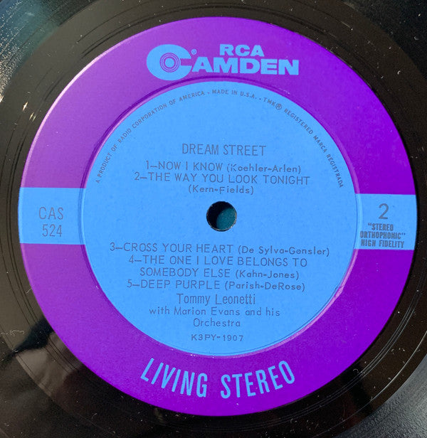 Tommy Leonetti - Dream Street - LP