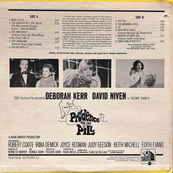 Bernard Ebbinghouse - Prudence And The Pill - LP