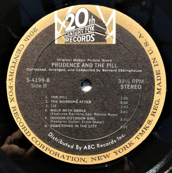 Bernard Ebbinghouse - Prudence And The Pill - LP