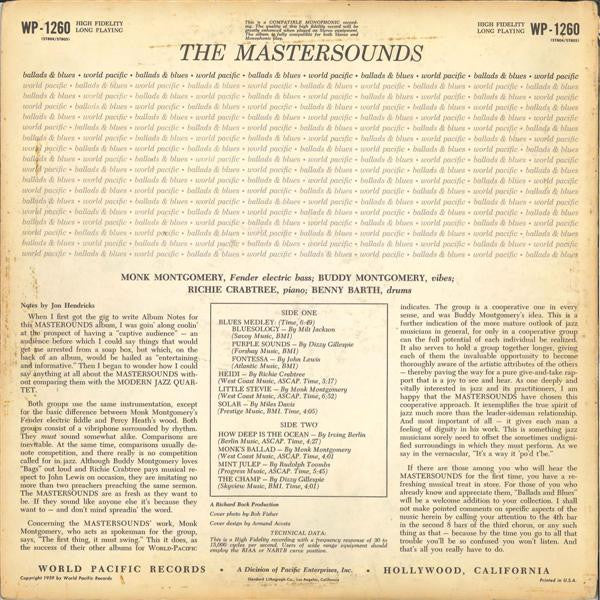 The Mastersounds - Ballads & Blues - LP