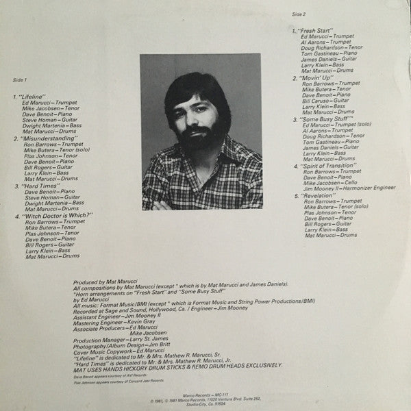 Mat Marucci - Lifeline - LP