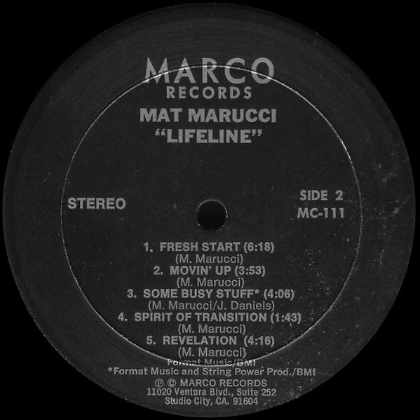 Mat Marucci - Lifeline - LP