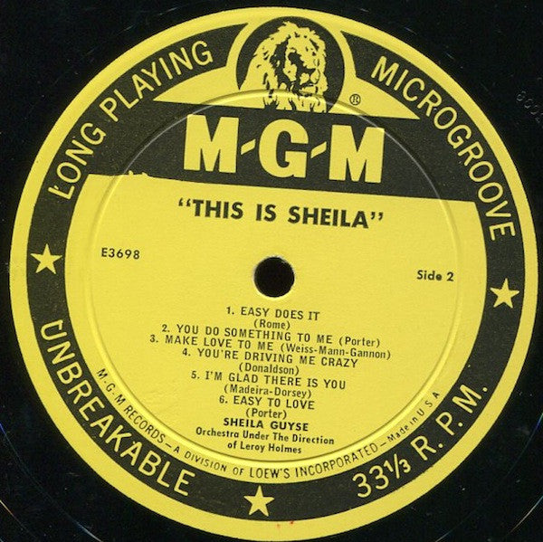 Sheila Guyse - This Is Sheila - LP