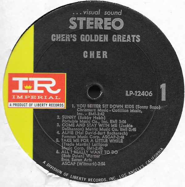 Cher - Cher's Golden Greats - LP