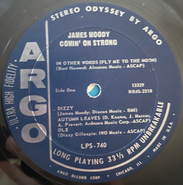 James Moody - Comin' On Strong - LP