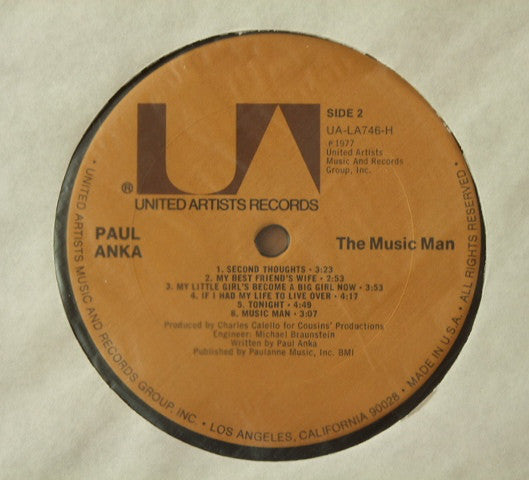 Paul Anka - The Music Man - LP