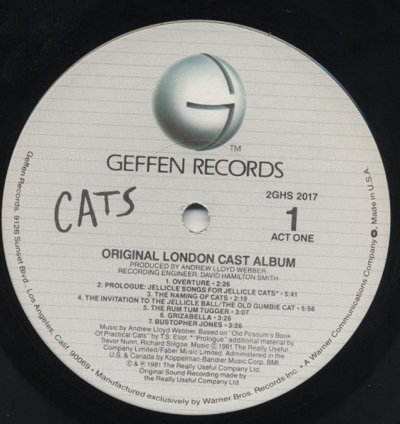 Andrew Lloyd Webber - Cats: Original London Cast Recording - LP