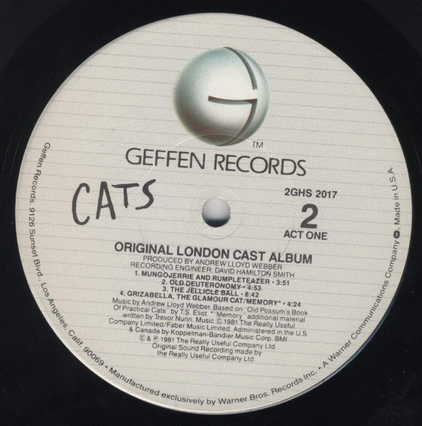 Andrew Lloyd Webber - Cats: Original London Cast Recording - LP