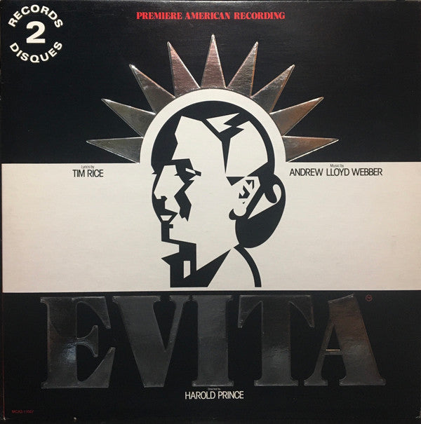 Andrew Lloyd Webber And Tim Rice - Evita: Premiere American Recording - LP