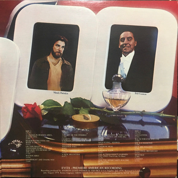 Andrew Lloyd Webber And Tim Rice - Evita: Premiere American Recording - LP