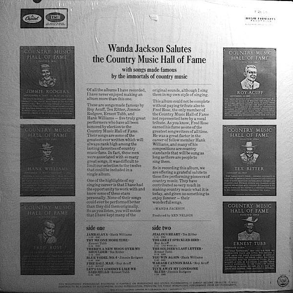 Wanda Jackson - Wanda Jackson Salutes The Country Music Hall Of Fame - LP