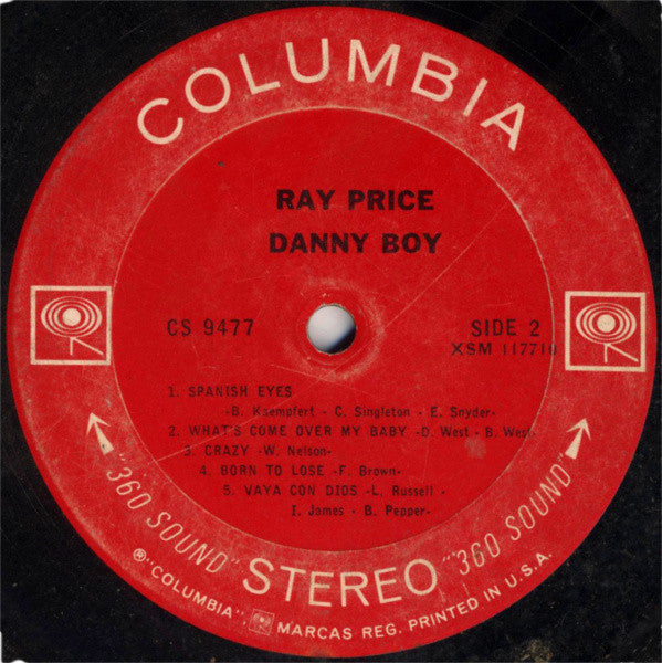 Ray Price - Danny Boy - LP