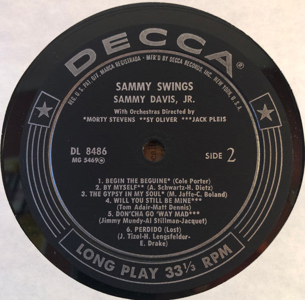 Sammy Davis Jr. - Sammy Swings - LP