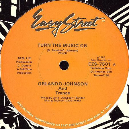 Orlando Johnson And Trance* - Turn The Music On - LP