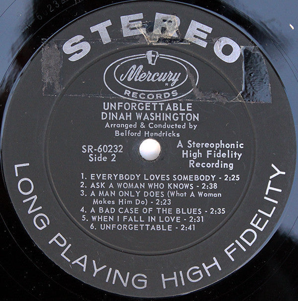 Dinah Washington - Unforgettable - LP
