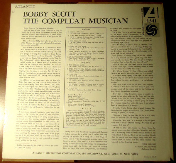 Bobby Scott - The Compleat Musician