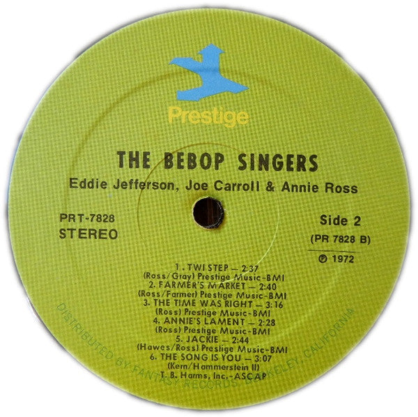 Eddie Jefferson, Joe Carroll & Annie Ross - The Bebop Singers - LP