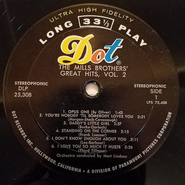 The Mills Brothers - Great Hits - Vol. 2 - LP