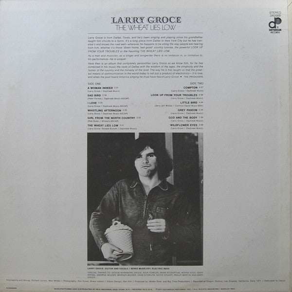 Larry Groce - The Wheat Lies Low - LP
