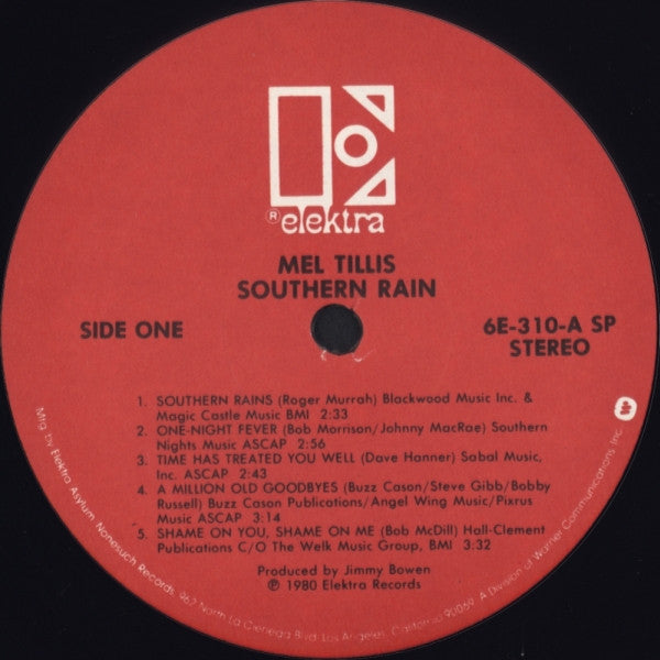 Mel Tillis - Southern Rain - LP