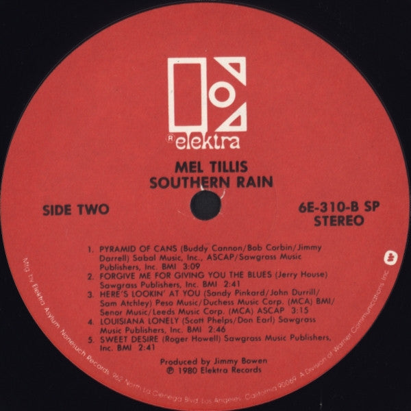 Mel Tillis - Southern Rain - LP