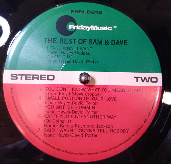 Sam & Dave - The Best Of Sam & Dave - LP