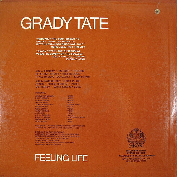Grady Tate - Feeling Life - LP