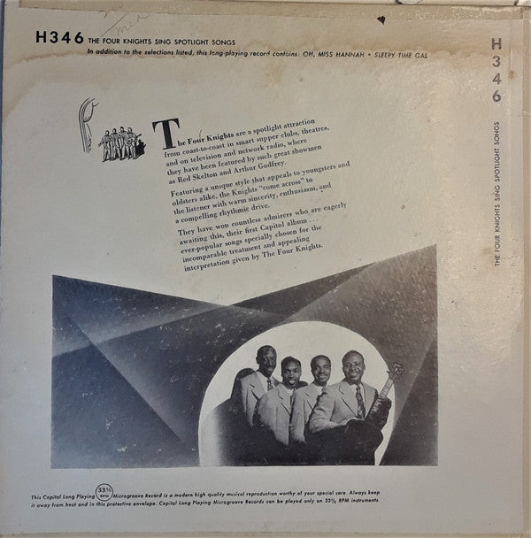 The Four Knights - The Four Knights Sing Spotlight Songs - LP