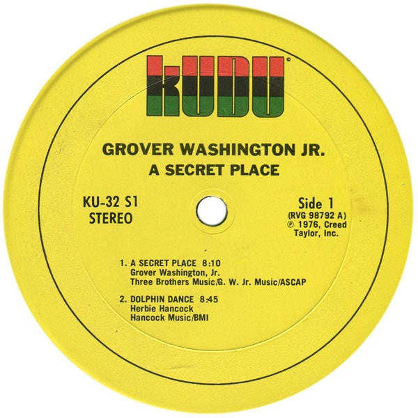 Grover Washington, Jr. - A Secret Place - LP