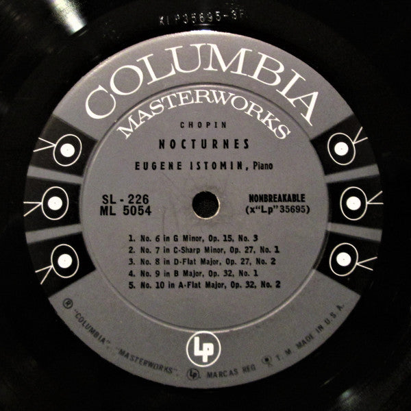 Eugene Istomin, Chopin* - Nocturnes Volume I: Nos. 1-10 - LP
