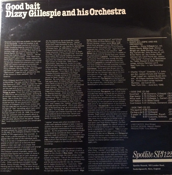 Dizzy Gillespie And His Orchestra - Good Bait - LP
