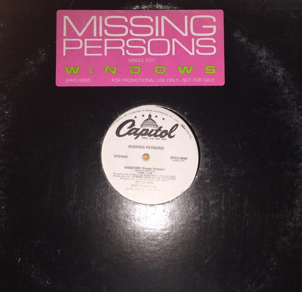 Missing Persons - Windows - LP