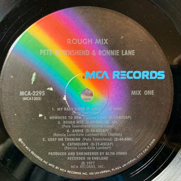 Pete Townshend • Ronnie Lane - Rough Mix - LP