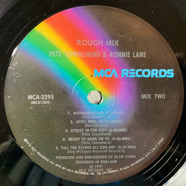 Pete Townshend • Ronnie Lane - Rough Mix - LP