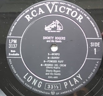 Shorty Rogers And His Giants - Shorty Rogers And His Giants - LP