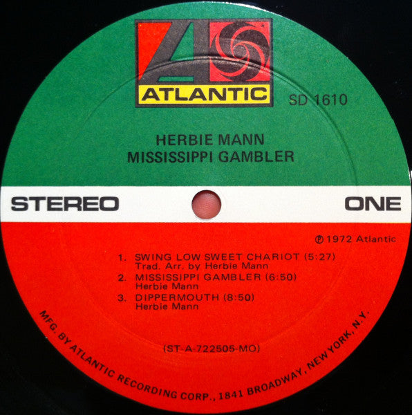 Herbie Mann - Mississippi Gambler - LP