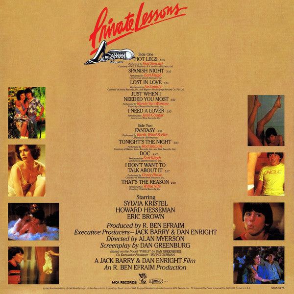 Various - Private Lessons (An Original Soundtrack Album) - LP