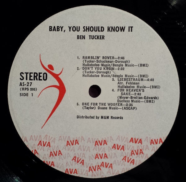 Ben Tucker And His Quintet - Baby, You Should Know It - LP