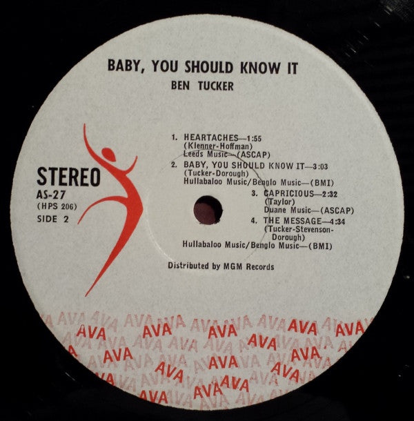 Ben Tucker And His Quintet - Baby, You Should Know It - LP