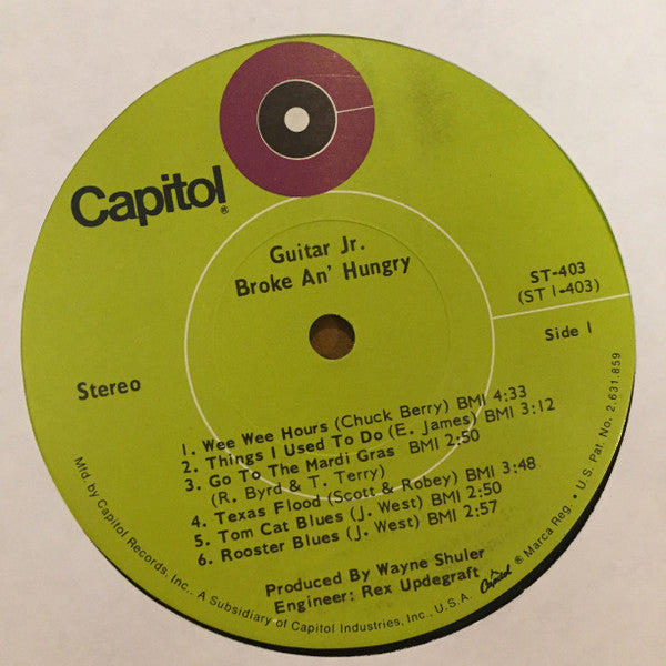 Guitar Jr. - Broke An' Hungry - LP