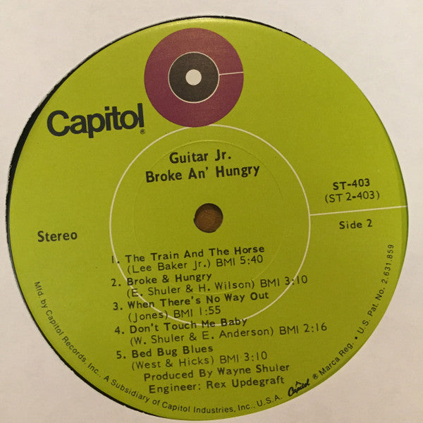 Guitar Jr. - Broke An' Hungry - LP