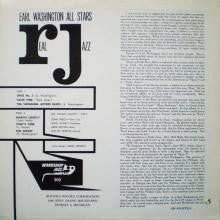 Earl Washington - All Star Jazz - LP