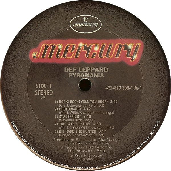 Def Leppard - Pyromania - LP